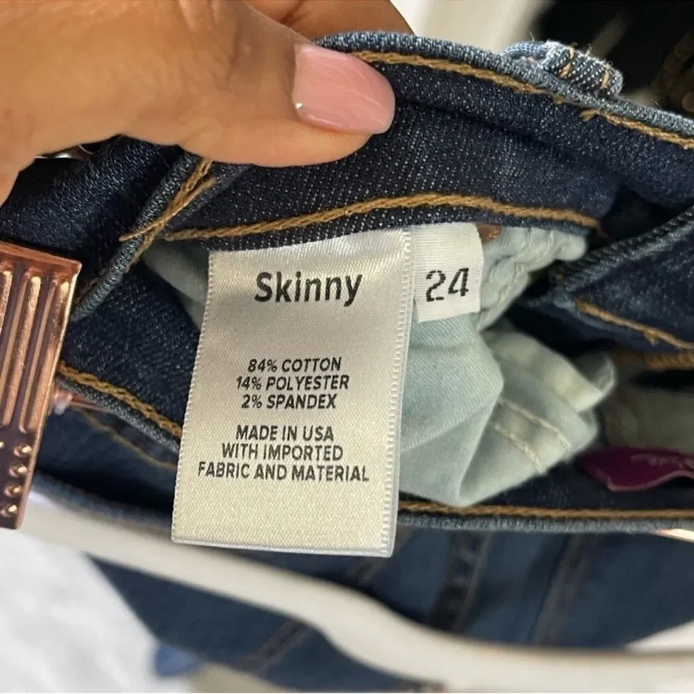 High Rise Skinny Jeans Size 24